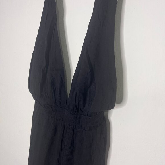 NWT Lulus Lolinda Black Convertible Halter Jumpsuit Sz S - Picture 5 of 13